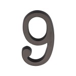 M Marcus Heritage Brass Numeral 9 - Concealed Fix 76mm